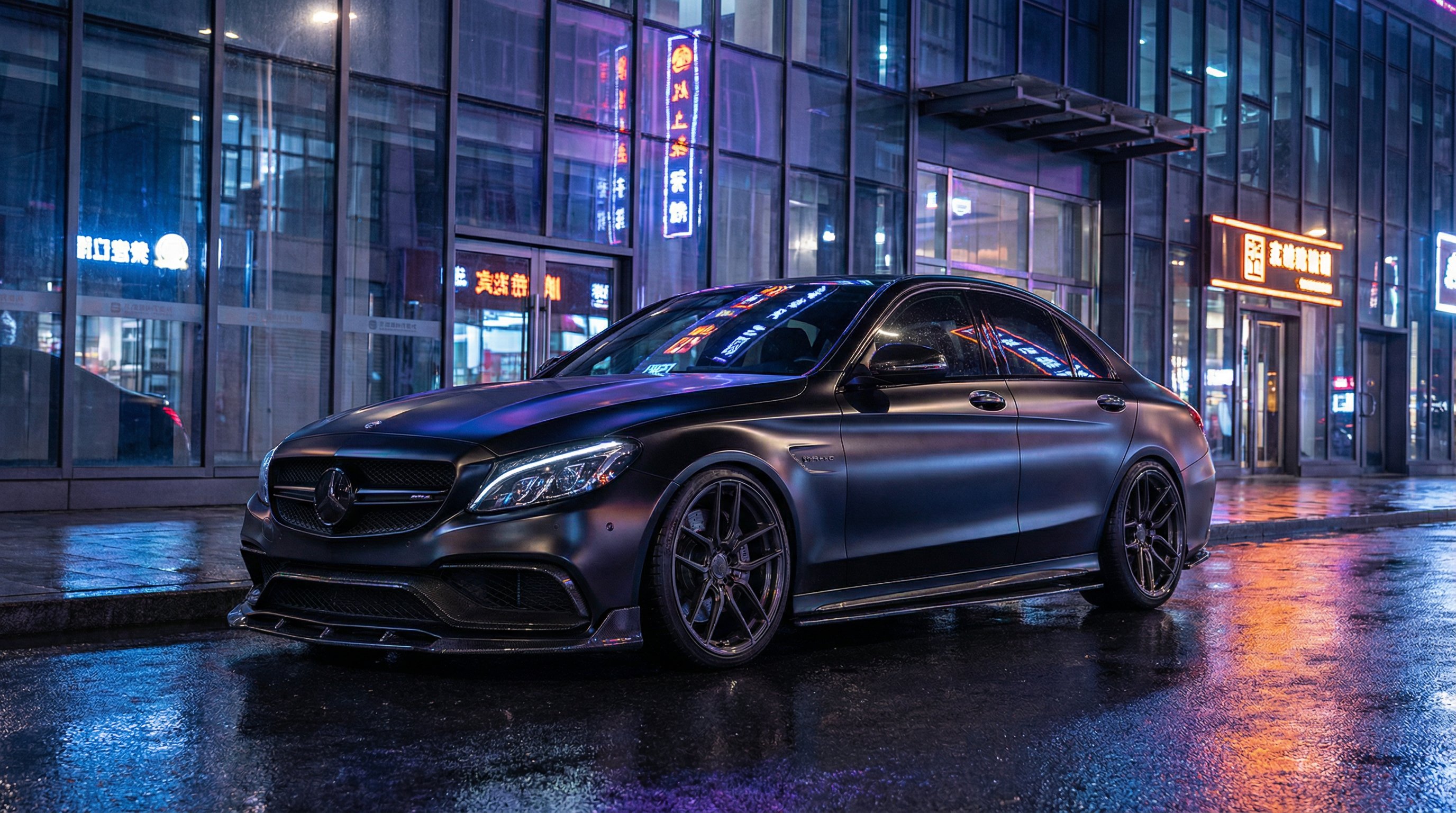 困困兔奔驰C63改装视频